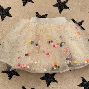 Girls Pom Poms Skirt